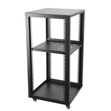 CDZHLTG Rack de Serveur à Cadre Ouvert 20U Support de Serveur pour Serveurs et équipements Audiovisuels