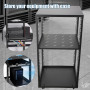 CDZHLTG Rack de Serveur à Cadre Ouvert 20U Support de Serveur pour Serveurs et équipements Audiovisuels, Rack Réseau Mural à 4 M