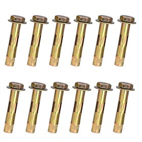 Lot de 12 boulons à vis à expansion M8 x 60 mm
