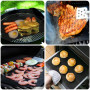 GQC Tapis de Cuisson Tapis BBQ Barbecue Plaque Feuille de Cuisson Four 180 * 40cm pour Barbecue gaz Charbon électrique 100% Anti