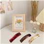 6Pcs Grandes Barrettes à Cheveux Automatiques Pinces à Cheveux Barrettes Clip,Rectangle Barrettes Clip Français, Forme rectangul