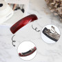 6Pcs Grandes Barrettes à Cheveux Automatiques Pinces à Cheveux Barrettes Clip,Rectangle Barrettes Clip Français, Forme rectangul