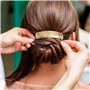 6Pcs Grandes Barrettes à Cheveux Automatiques Pinces à Cheveux Barrettes Clip,Rectangle Barrettes Clip Français, Forme rectangul