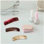 6Pcs Grandes Barrettes à Cheveux Automatiques Pinces à Cheveux Barrettes Clip,Rectangle Barrettes Clip Français, Forme rectangul