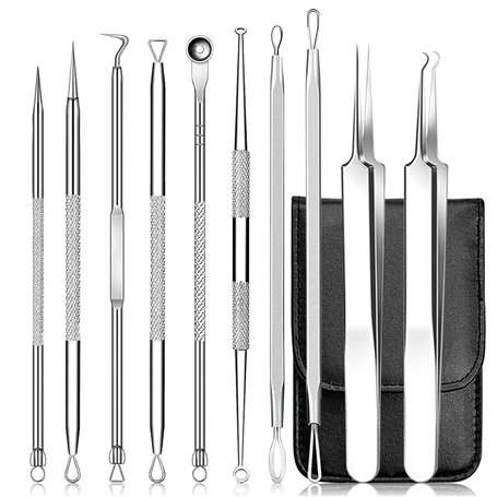 10 Pièces Extracteur Point Noirs Professional Trousse à Outils