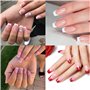 Fanjuanlan 1440 PCS/ 30 Feuilles Autocollants Ongles Français, Autocollants Ongles Français Auto-Adhésifs Autocollants de Manucu