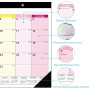 Calendrier mural de juillet 2025 à décembre 2026, calendrier académique mural 2025-2026, calendrier mensuel à déchirer pour bure