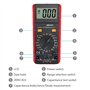 CAMWAY LCR Mètre Capacitance Inductance Testeur de Résistance de Mesure Mètre Autodécharge avec Écran LCD Mesurage Hors Plage