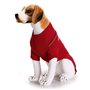 KINGBOO Pull de Noël tricoté pour animal domestique avec nez rouge et renne - Taille L