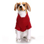 KINGBOO Pull de Noël tricoté pour animal domestique avec nez rouge et renne - Taille L