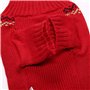 KINGBOO Pull de Noël tricoté pour animal domestique avec nez rouge et renne - Taille L