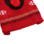KINGBOO Pull de Noël tricoté pour animal domestique avec nez rouge et renne - Taille L