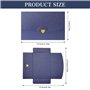 60 Pièces Mini Enveloppes Colorées Enveloppe Cartes Cadeaux Petite Enveloppe avec Fermeture Coeur Enveloppe Kraft pour Lnvitatio