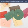 60 Pièces Mini Enveloppes Colorées Enveloppe Cartes Cadeaux Petite Enveloppe avec Fermeture Coeur Enveloppe Kraft pour Lnvitatio