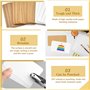 THATSRAD 200 PCS Cartes et Papier Cartonné Carte de Visite Couleur Carte en Papier Kraft Carte Vierge de Carte Postale Carte Vie