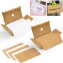 THATSRAD 200 PCS Cartes et Papier Cartonné Carte de Visite Couleur Carte en Papier Kraft Carte Vierge de Carte Postale Carte Vie