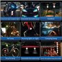 Lumière Stroboscopique de Drone,Feux d’Avertissement pour Motos, Flash LED 7 Culeurs et Sept Modes,Chargement USB Pour Moto Vélo