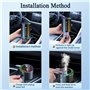 OBEST Désodorisant de Voiture avec Lampe LED, Diffuseur Parfum de Voiture, Concentration Réglable, Diffuseur d'Arômes Accessoire