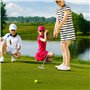 Ensemble de mini équipement de golf portable avec balle de putter amovible pour intérieur/extérieur