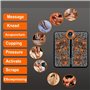 WUGEIN EMS Masseur éLectrique pour Pieds, Tapis de Masseur pieds d'USB Portable 8 Modes et 19 Niveaux d'Intensité,Favoriser La C