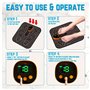 WUGEIN EMS Masseur éLectrique pour Pieds, Tapis de Masseur pieds d'USB Portable 8 Modes et 19 Niveaux d'Intensité,Favoriser La C