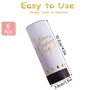 Canon Confettis Mariage Party Popper 6Pcs Lanceur de Confettis Biodegradables pour Mariage Saint Valentin Anniversaire Baby Show