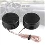 Qiilu 12 V 500 W Haut-Parleur de Voiture Audio, Mini Haut-Parleur de Voiture Noir Tweeter Audio 200mm 98dB Haut-Parleur Haut-Par