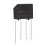 Pont de diode 1000V 2A d'avance de Pont de redresseur de Pont KBP210 Plat pour Le Circuit électronique(10 pièces)