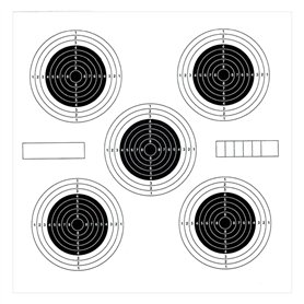 ADCHOP Cibles 14 x 14 cm Paquet de 100 unités en carton de 6 g pour tir à la cible : Airsoft