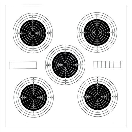 ADCHOP Cibles 14 x 14 cm Paquet de 100 unités en carton de 6 g pour tir à la cible : Airsoft
