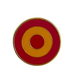 Pin's Scarapel Drapeau de l'Espagne | Broche ronde de 2 cm de diamètre | Fermoir type papillon | Couleurs émaillées de haute qua