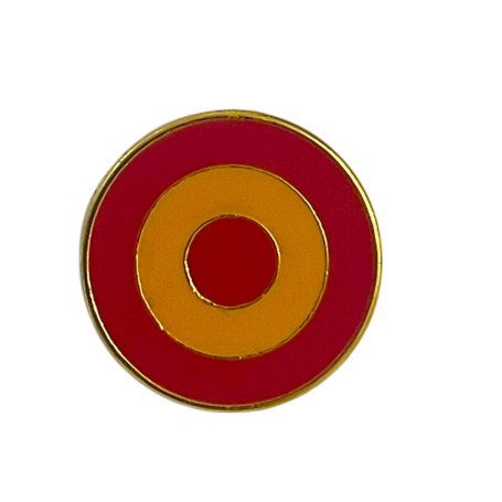 Pin's Scarapel Drapeau de l'Espagne | Broche ronde de 2 cm de diamètre | Fermoir type papillon | Couleurs émaillées de haute qua
