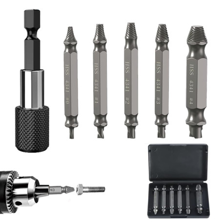 NAROSEBE 6 Pcs Extracteur de Vis Cassée