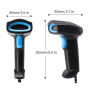 JIAN BOLAND U1 Lecteur de codes-barres CCD filaire USB 1D Prend en charge les scanners de codes-barres pour magasin, supermarché