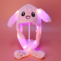 YouYuer 2PCS LED Oreilles de Lapin Bandeau Intéressant Lapin Chapeau Airbag Capuchon en Oreilles de Lapin Bonnet Kawaii Bonnet O