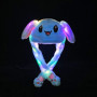 YouYuer 2PCS LED Oreilles de Lapin Bandeau Intéressant Lapin Chapeau Airbag Capuchon en Oreilles de Lapin Bonnet Kawaii Bonnet O