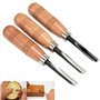 Coolty Lot de 8 outils de sculpture sur bois pour bois, légumes et fruits