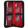 Coolty 10pcs Outils de Sculpture à la Cire à Double Extrémité en Acier Inoxydable pour Sculpter la Cire