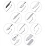 Coolty 10pcs Outils de Sculpture à la Cire à Double Extrémité en Acier Inoxydable pour Sculpter la Cire, l'argile et la Sculptur