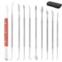 Coolty 10pcs Outils de Sculpture à la Cire à Double Extrémité en Acier Inoxydable pour Sculpter la Cire, l'argile et la Sculptur