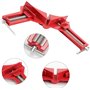 Fippy 4 pièces Pince à Angle Droit à 90 Degrés, Serre Joint Angle Droit Etau D'Angle Reglable à Bois Ensemble Pour Cadre Multi P