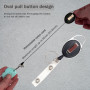 Roellgs Lot de 2 mini coupe-lettres rétractables avec porte-clés pour une suspension facile