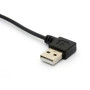 Mini câble USB spiralé à ressort à 90 degrés USB 2.0 vers mini câble USB, chargement à angle droit et adaptateur mini USB Sygn