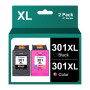 Coloran 301XL Cartouches d'encre Remanufacturées Compatible pour HP 301 XL Noir et Couleur pour Envy 4500 5530 5534 4507 4500 45