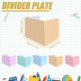 WIYETY Lot de 5 séparateurs de bureau : brise-vue portable en papier pliable séparateur de bureau portable séparateur de bureau 