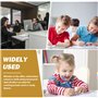 WIYETY Lot de 5 séparateurs de bureau : brise-vue portable en papier pliable séparateur de bureau portable séparateur de bureau 