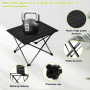 WANDGU Table de camping portable en aluminium - Table de camping ultra légère avec sac de transport - Petite table de pique-niqu