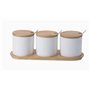 LEKEFETO Lot de 2 sucriers en porcelaine avec couvercle et cuillère : pots à épices en céramique, pot à sel, pots à épices avec 