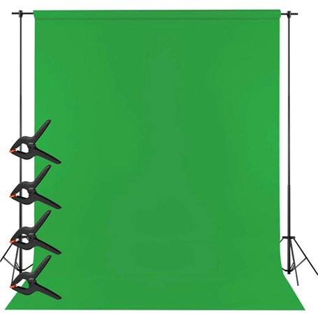 WIYETY 300 x 300 cm Fond d'écran vert : fond mural lavable