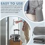 WANDGU Couverture de voyage ultra légère chaude : 127 x 152 cm Coussin Couverture 2 en 1, Couverture d'avion ultra légère Couver
